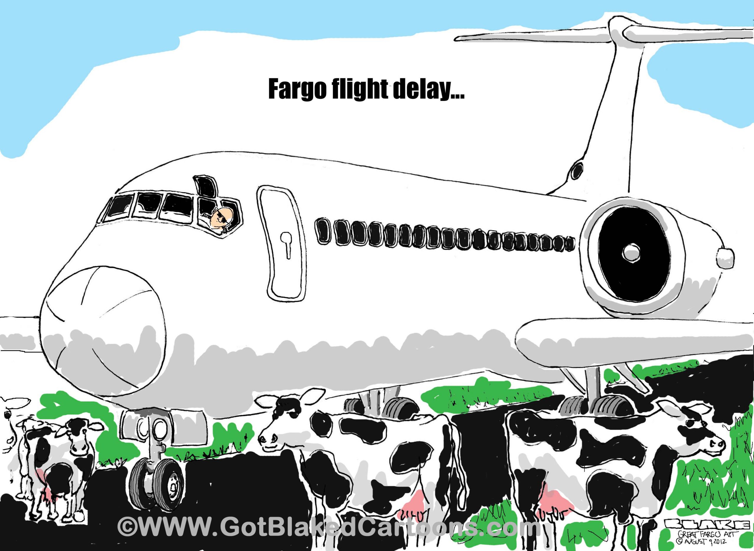fargo flight delay